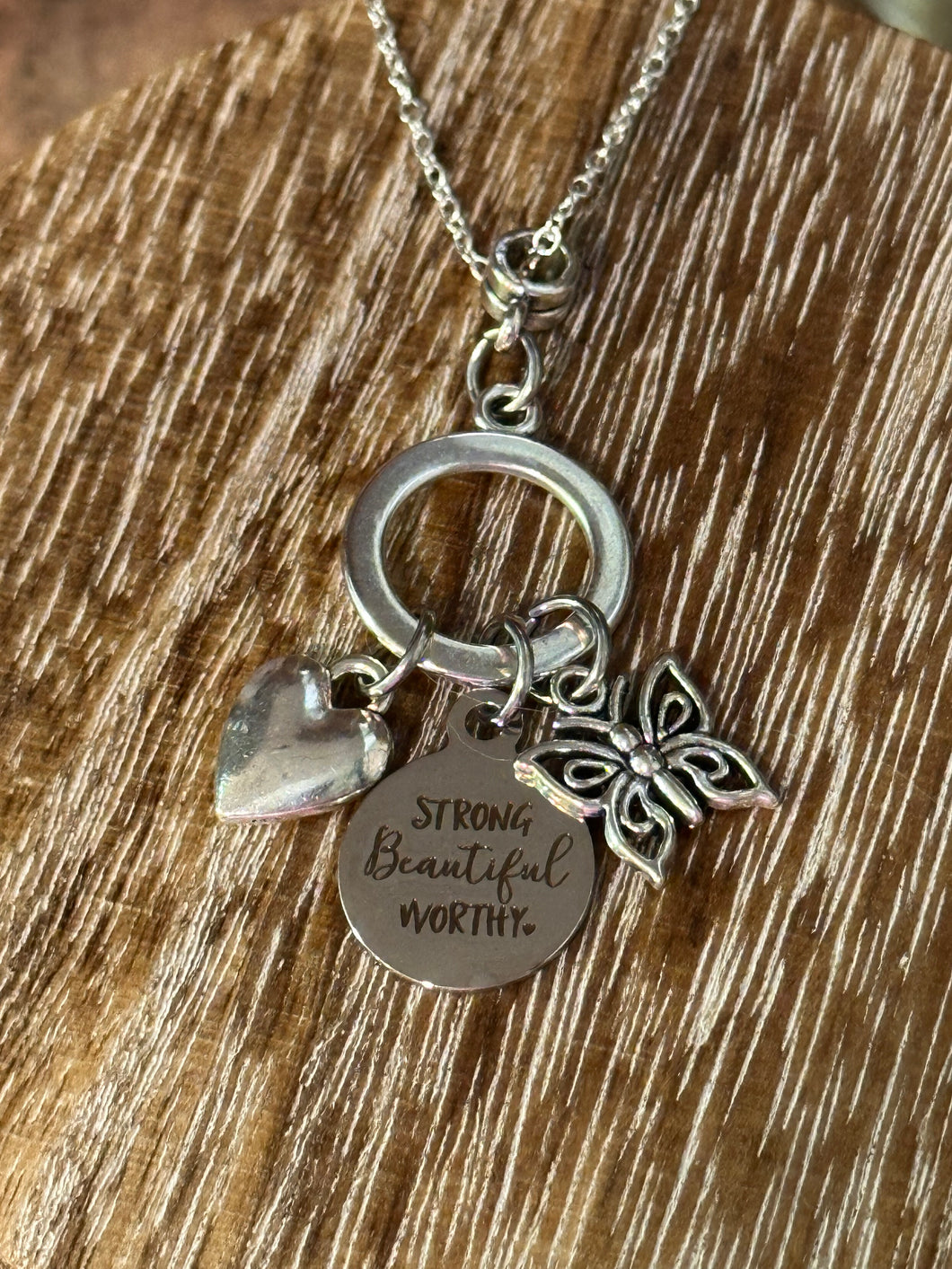 STRONG BEAUTIFUL WORTHY Necklace (NC54) 22
