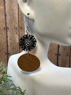 FAUX Leather Earrings