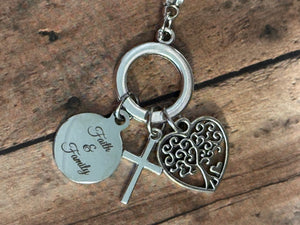FAITH & FAMILY Necklace (NC06) 22"