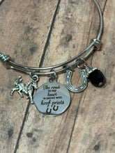 Load image into Gallery viewer, HORSE: HEART PAVED W/HOOF PRINTS (B47)
