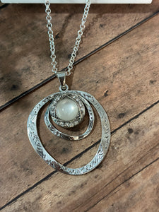 DOUBLE CIRCLE Snap Necklace (S56)