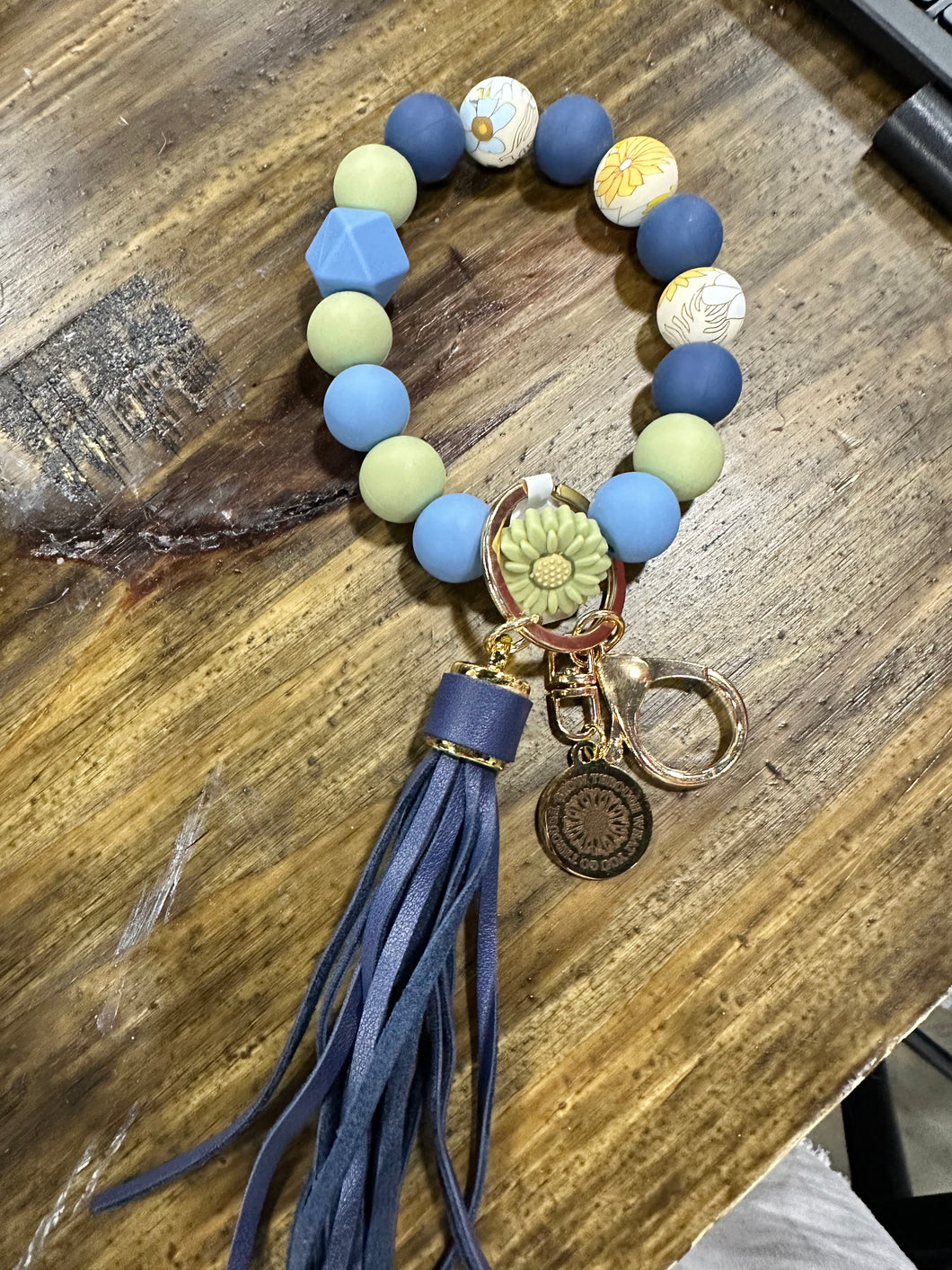 ROUND BRACELET KEYCHAIN (K000-BK)
