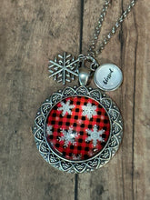 Load image into Gallery viewer, BUFFALO PLAID SNOWFLAKE Necklace
