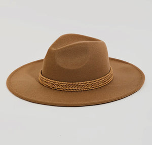 BRAIDED BAND FEDORA HAT (FH18)