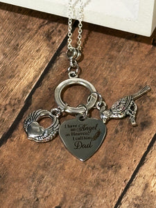 ANGEL DAD Necklace (NC98) 22"