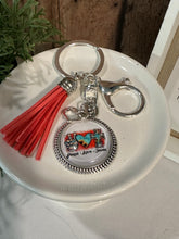 Load image into Gallery viewer, PEACE LOVE JESUS Keychain

