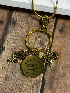LOVE BTW MOTHER & DAUGHTER Necklace (NC138G) 22"