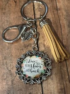 LOVE YOU TO THE MOON Keychain (K000-60)