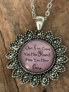 OUR SON GAVE YOU HIS HEART Necklace