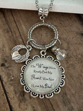 Load image into Gallery viewer, HER/HIS WINGS WERE READY Necklace (N03) 24"
