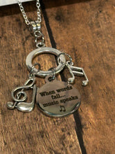 Load image into Gallery viewer, MUSIC SPEAKS Charm Necklace (NC41)
