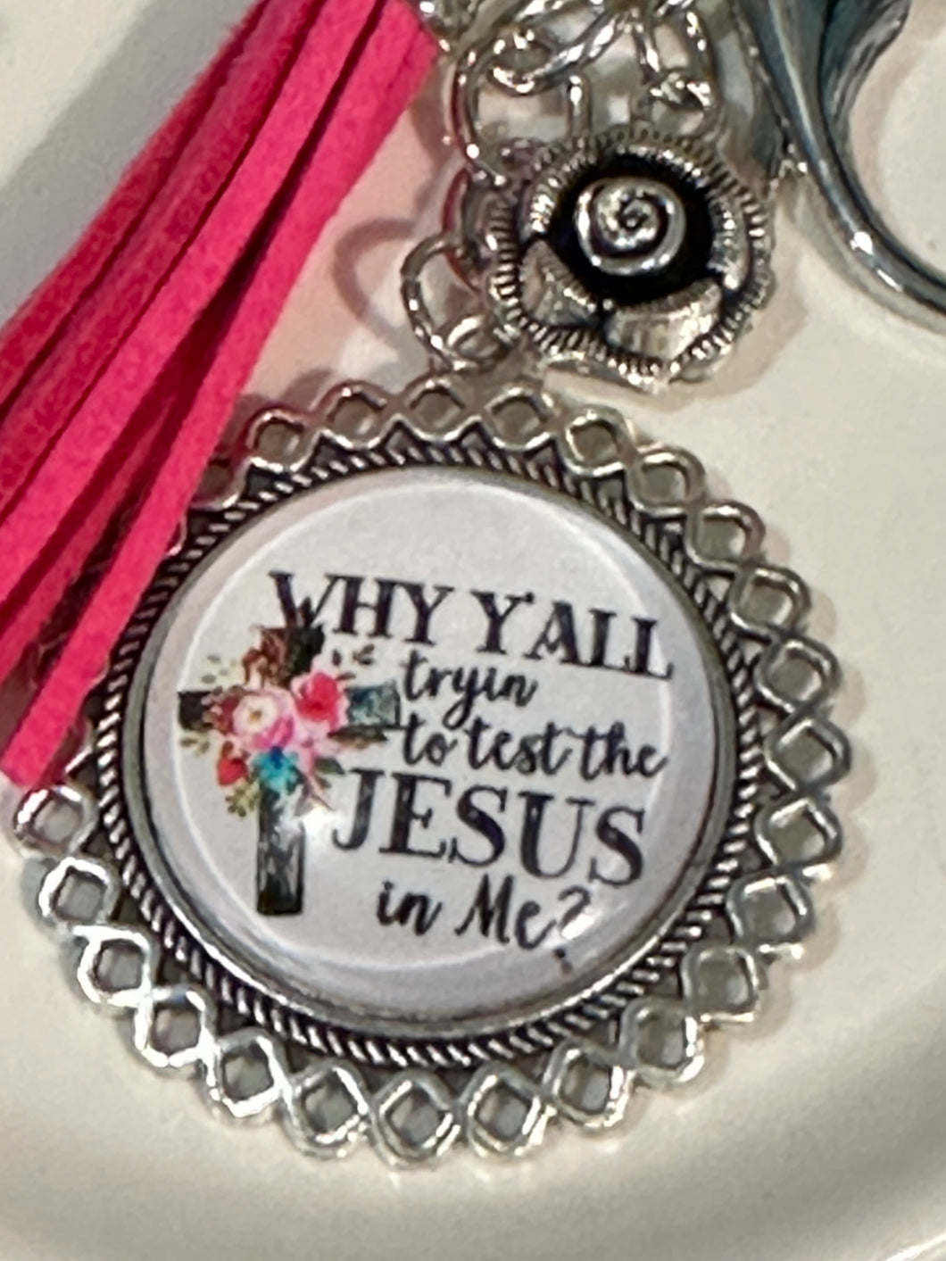 TEST THE JESUS IN ME Keychain (K000-40)