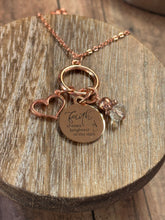 Load image into Gallery viewer, FAITH SHINES BRIGHT Necklace (NC08) 22&quot;
