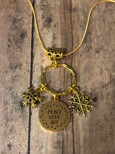 PEACE LOVE JOY Necklace (NC15) 22-24"