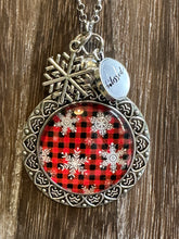 Load image into Gallery viewer, BUFFALO PLAID SNOWFLAKE Necklace
