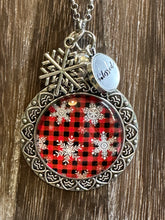 Load image into Gallery viewer, BUFFALO PLAID SNOWFLAKE Necklace
