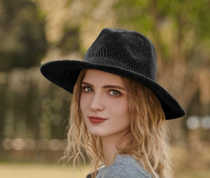 BLACK FEDORA HAT (FH11)