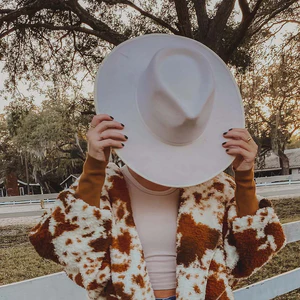 OATMEAL WIDE BRIM HAT (FH15)