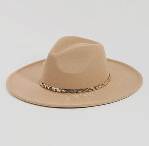 BRAIDED STRAP FEDORA HAT (FH05)