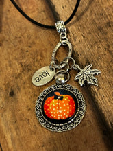 Load image into Gallery viewer, FALL PUMPKIN Charm Necklace (C47) 18-20&quot;
