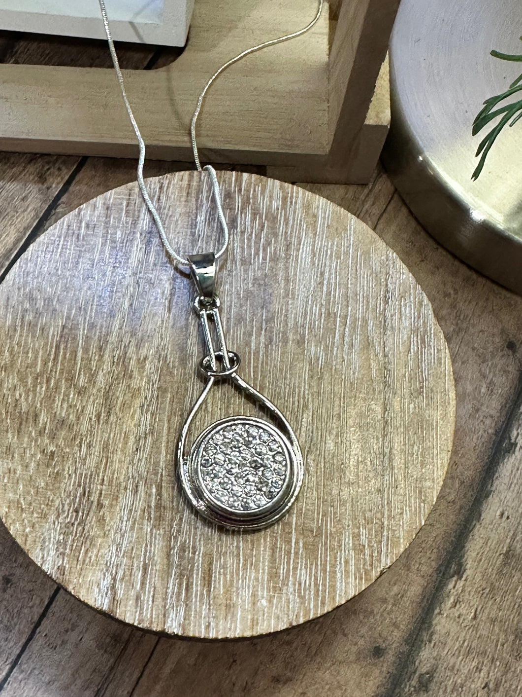 RHINESTONE Snap Necklace (S77)
