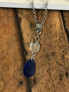 SEAGLASS Necklace & Earrings (21")