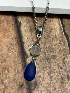 SEAGLASS Necklace & Earrings (21")