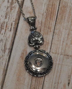 ROUND FILIGREE Snap Necklace (S06)