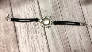 SNOWFLAKE Leather Bracelet (BR21)