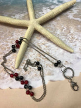 Load image into Gallery viewer, LANYARD-Black &amp; Red (L04)
