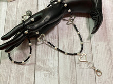Load image into Gallery viewer, LANYARD-Black &amp; Pearl (L01)
