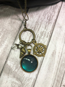 COMPASS Necklace (C122) 30"