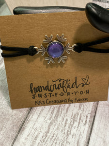 SNOWFLAKE Leather Bracelet (BR06)
