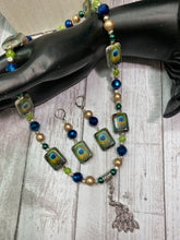 Load image into Gallery viewer, PEACOCK Necklace &amp; Earrings Set (NE079)
