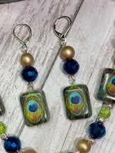Load image into Gallery viewer, PEACOCK Necklace &amp; Earrings Set (NE079)
