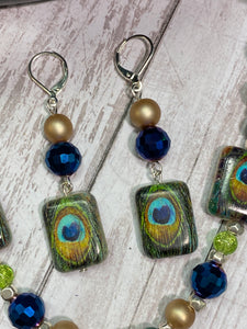 PEACOCK Necklace & Earrings Set (NE079)