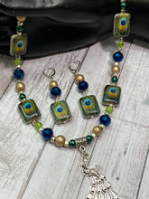 Load image into Gallery viewer, PEACOCK Necklace &amp; Earrings Set (NE079)

