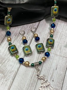 PEACOCK Necklace & Earrings Set (NE079)