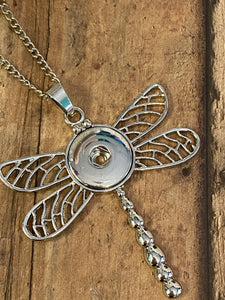 DRAGONFLY Snap Necklace (S53) 22"