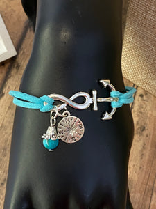 ANCHOR Leather Bracelet (BR12)