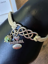 Load image into Gallery viewer, LOVE FOOTBALL Leather Bracelet (BR30)
