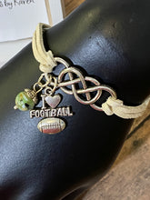 Load image into Gallery viewer, LOVE FOOTBALL Leather Bracelet (BR30)
