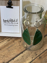 Load image into Gallery viewer, FAUX Leather Green Earrings (EA0061)
