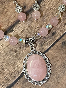 ROSE QUARTZ Necklace (NE83-N)