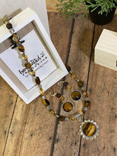 Load image into Gallery viewer, TIGER&#39;S EYE Necklace (NE084-N)
