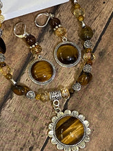 Load image into Gallery viewer, TIGER&#39;S EYE Necklace (NE084-N)
