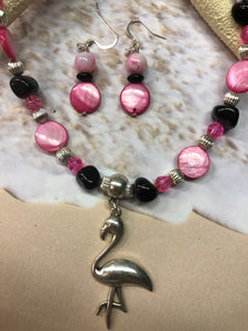 FLAMINGO Necklace (NE15) 22-24"