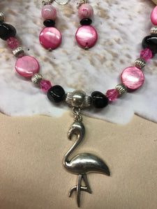 FLAMINGO Necklace (NE15) 22-24"