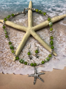 STARFISH Necklace & Earrings Set (NE016)