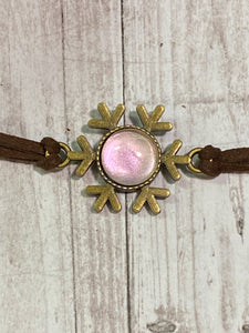 SNOWFLAKE Leather Bracelet (BR11)